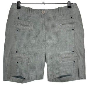 Jamie Sadock Shorts Women's 4‎ Olive Green Golf Walking Flat Front Pockets